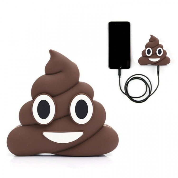 Batterie externe 8800mAh emoji crotte marron