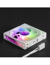 MFLINKFINITYW-Ventilateur-Modulaire-PWM-120mm-Mars-Gaming-MF-LINKFINITY-Miroir-d-Infinite-ARGB-360-Blanc-cover